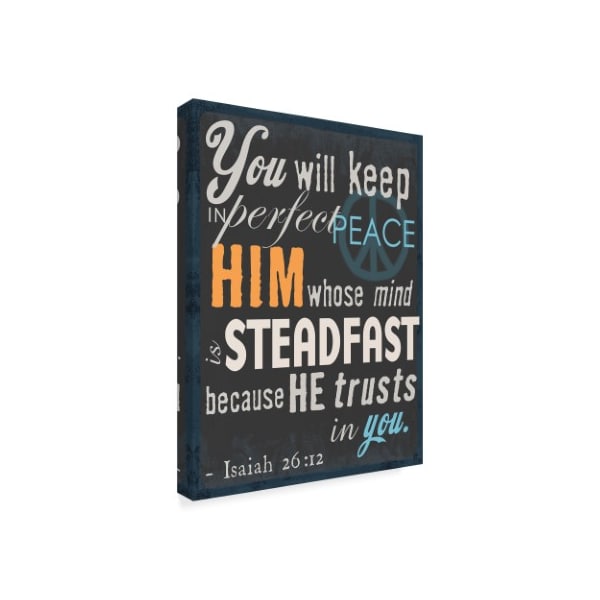 Art Licensing Studio 'Isaiah 26:12' Canvas Art,24x32